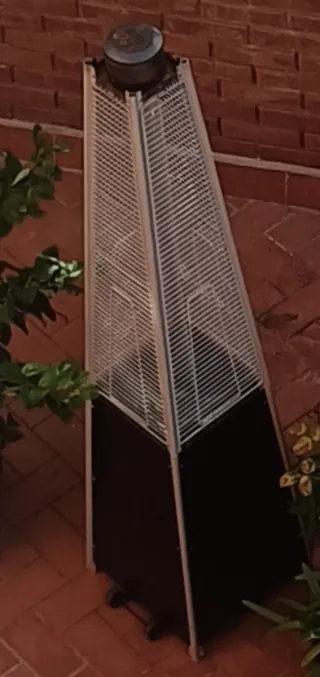 Estufa de terraza metal y plástico
