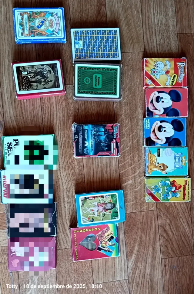 Lote de naipes vintage