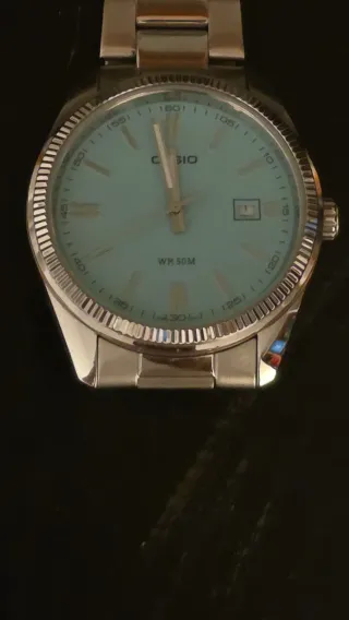 Orologio Casio Argento e Azzurro