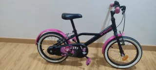 Bici niña 16' con cesta y asiento trasero