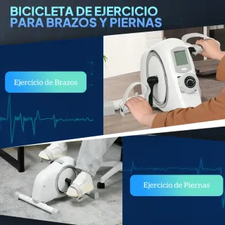 Mini bici estática blanca