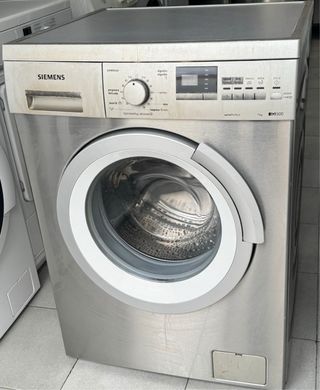LAVADORA SIEMENS DE 7 KILOS EN ACERO INOXIDABLE