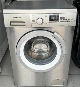 LAVADORA SIEMENS DE 7 KILOS EN ACERO INOXIDABLE