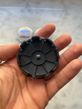 Tapabujes Seat 63mm Plata Nuevos