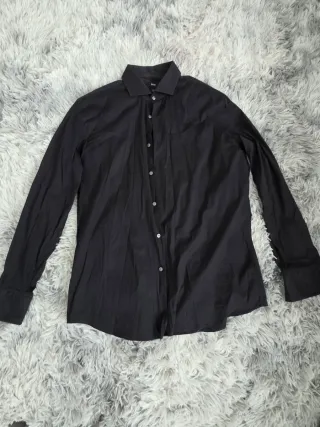 Camicia Hugo Boss Uomo Manica Lunga Nera slim fit