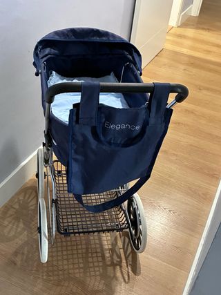 Carrito Bebé Juguete Elegance Azul
