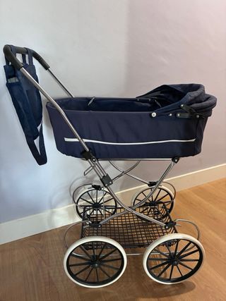 Carrito Bebé Juguete Elegance Azul