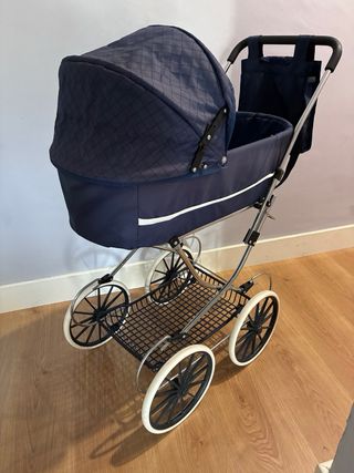 Carrito Bebé Juguete Elegance Azul