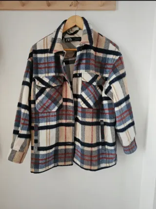 Chaqueta Zara Mujer Cuadros.