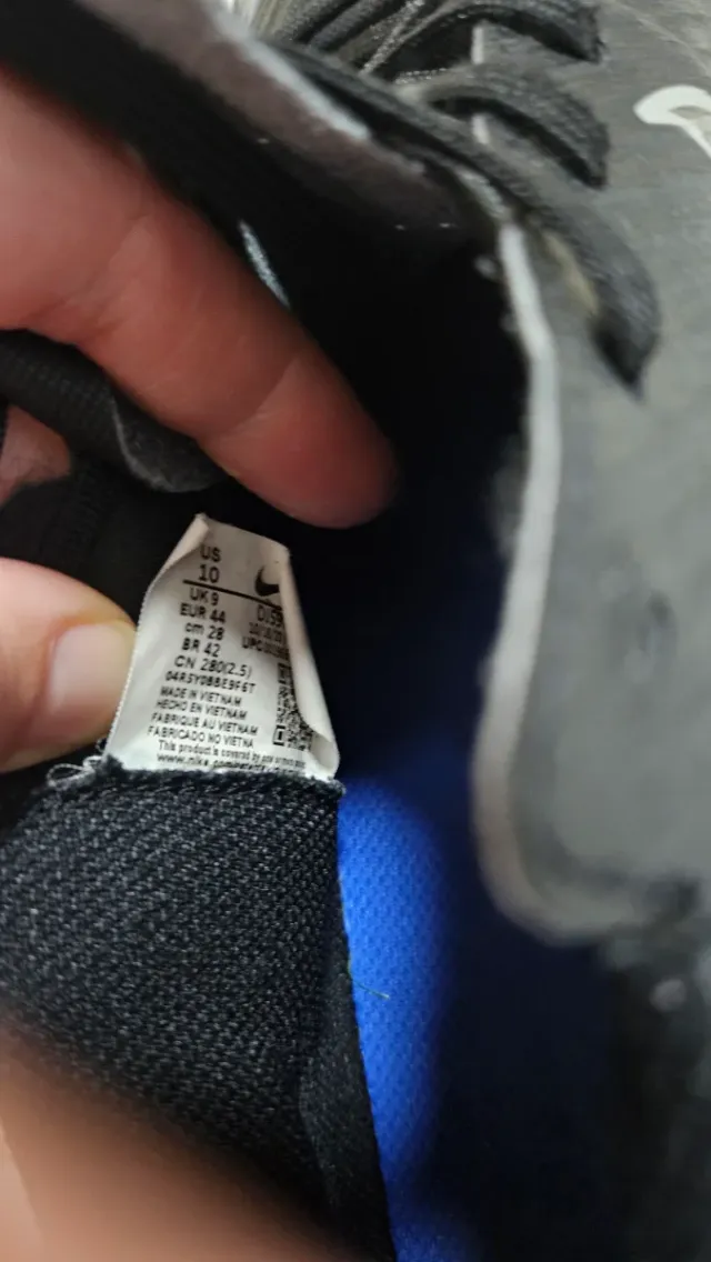 Zapatillas Nike Futbol Negras y Azules