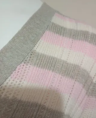 Cardigan mezza manica a righe