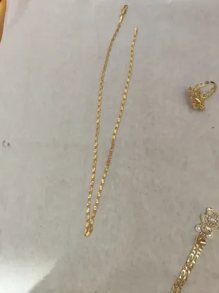 Cadena de oro bañado