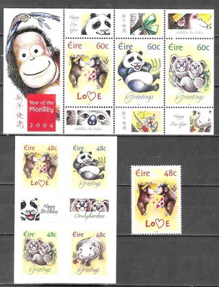 SELLOS* DE IRLANDA 2004, YT 1564 + HB 52 + C 1568