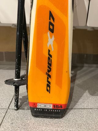 Esquís con bastones