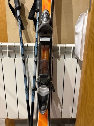 Esquís con bastones