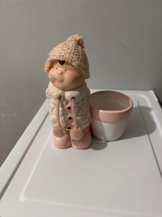 porta candela bimba natalizio luminoso