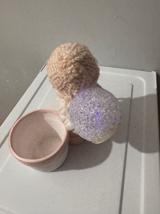 porta candela bimba natalizio luminoso