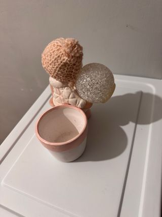 porta candela bimba natalizio luminoso