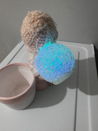 porta candela bimba natalizio luminoso