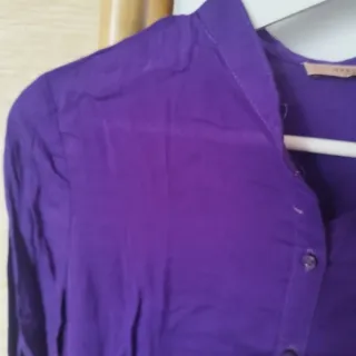 Camisa Bershka Morada Talla S