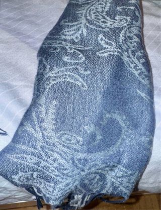 Pashmina / Foulard azul y gris