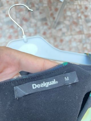 Vestido Desigual Manga Larga Estampado Talla M
