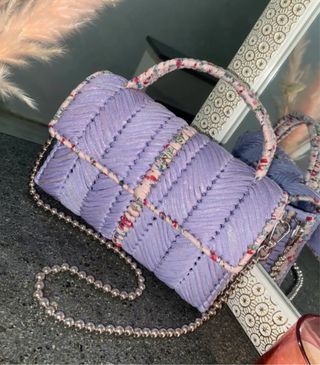 Borsa fatta a mano viola