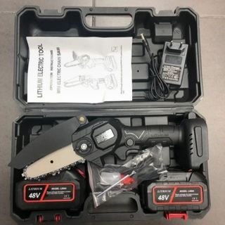 Mini motosega 4" Doppia Batteria da 48v Potatura
