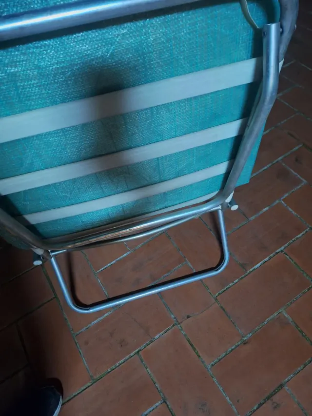 Tumbona terraza floral