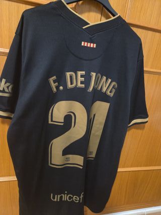 Camiseta Barça Negra 20-21 XL F. De Jong 21