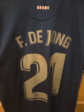 Camiseta Barça Negra 20-21 XL F. De Jong 21