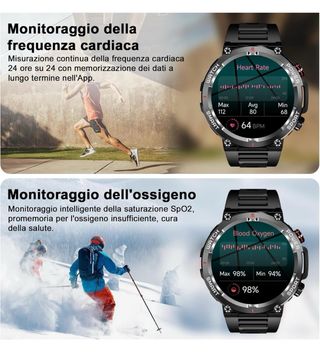 Smartwatch W50 PRO Nero/Multicolore