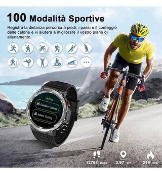 Smartwatch W50 PRO Nero/Multicolore