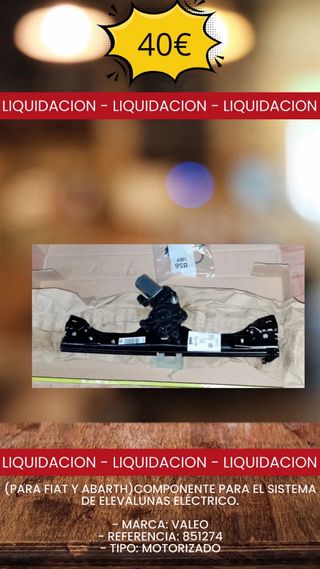 Maquinilla Elevalunas Eléctrico Valeo 851274