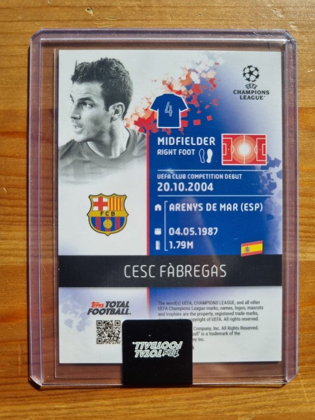 CESC FÁBREGAS (Numerada /99). UCL 2024 2025 Topps