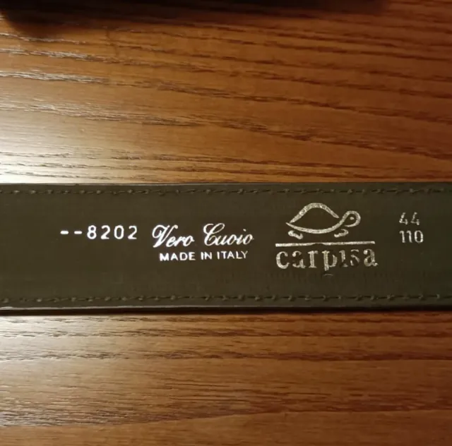 Cintura Carpisa Pelle Nera Fibbia Argento