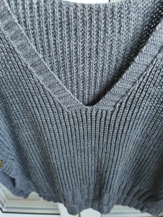 Jersey sin mangas gris