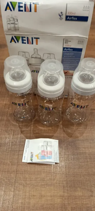 Pack 3 Biberones Avent Airflex 330ml