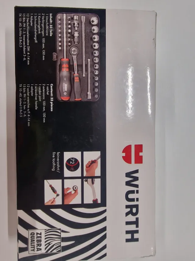 Juego Carraca Wurth 33 Piezas Nuevo