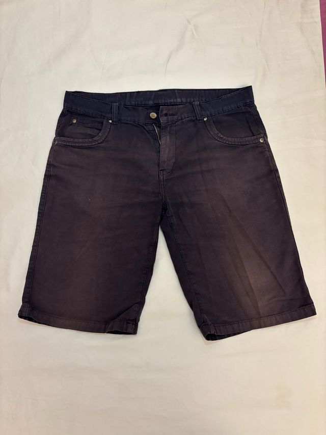 Pantalón corto Pull&Bear azul oscuro T.40