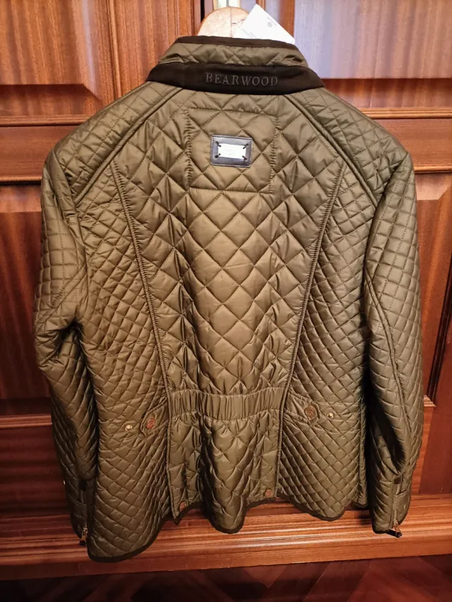 Chaqueta acolchada mujer verde sin estrenar ajusta