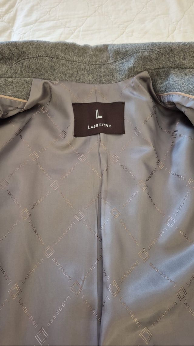 Abrigo Lasserre de color gris 100% Lana