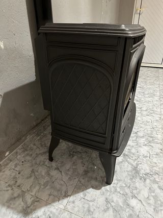 Estufa hierro fundido negra