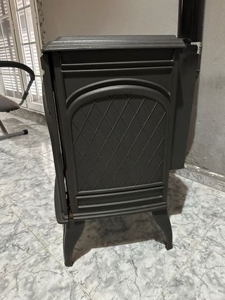 Estufa hierro fundido negra
