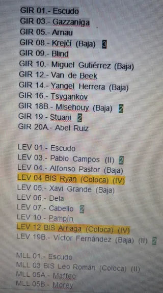 282 Cromos Liga Este 25-26 Nuevos