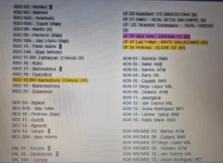 282 Cromos Liga Este 25-26 Nuevos