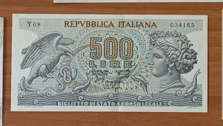 500 Lire Aretusa Repubblica Italiana