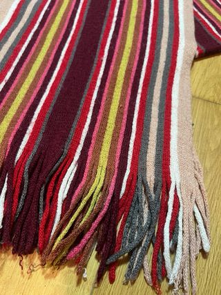 Bufanda mujer rayas multicolor