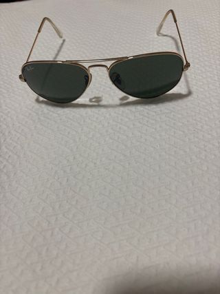 Gafas Ray-Ban Aviator Doradas Lente Verde