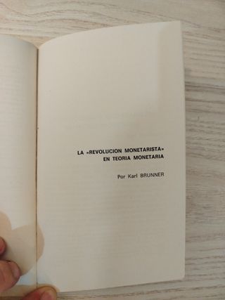 El nuevo monetarismo